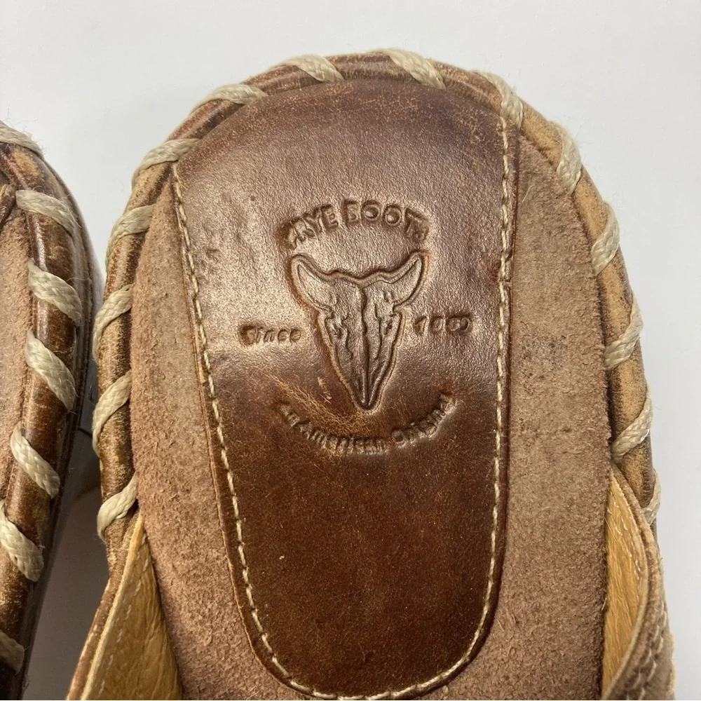 Vintage‎ Frye Charlotte ring leather mules clogs size 7 - Picture 7 of 16